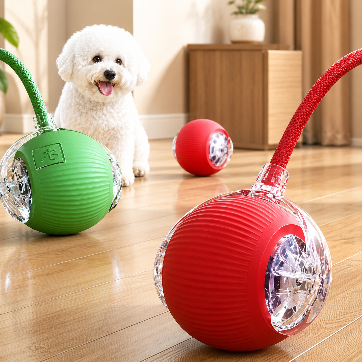 Smart Rolling Dog Ball Toy – Rechargeable Interactive Chase Ball