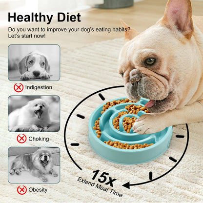 Maze Slow Feeder Dog Bowl – Anti-Gulping Enrichment Bowl