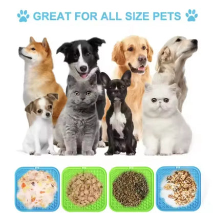 Calming Lick Mat for Dogs – Silicone Enrichment Mat